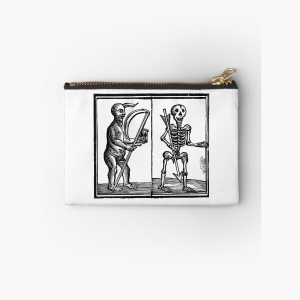 Item preview, Grim Reaper and Skeleton woodcut designed and sold by Pixelchicken.