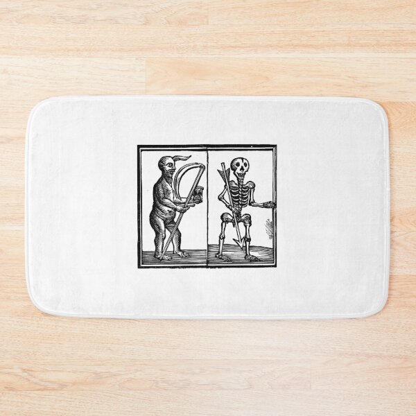 Item preview, Grim Reaper and Skeleton woodcut designed and sold by Pixelchicken.
