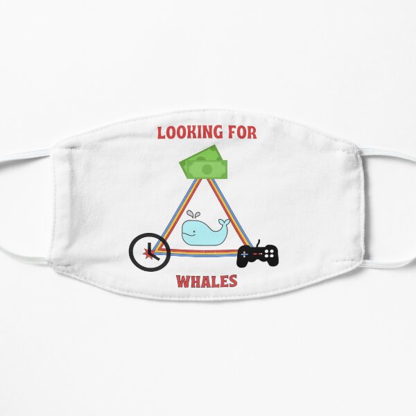 Looking for whales Flat Mask