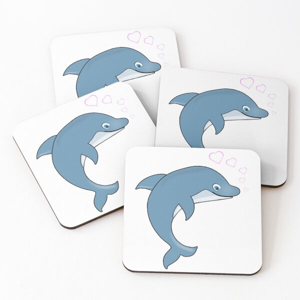 Item preview, Cute Dolphin Kawaii - cartoon designed and sold by AnimalsCartoon.