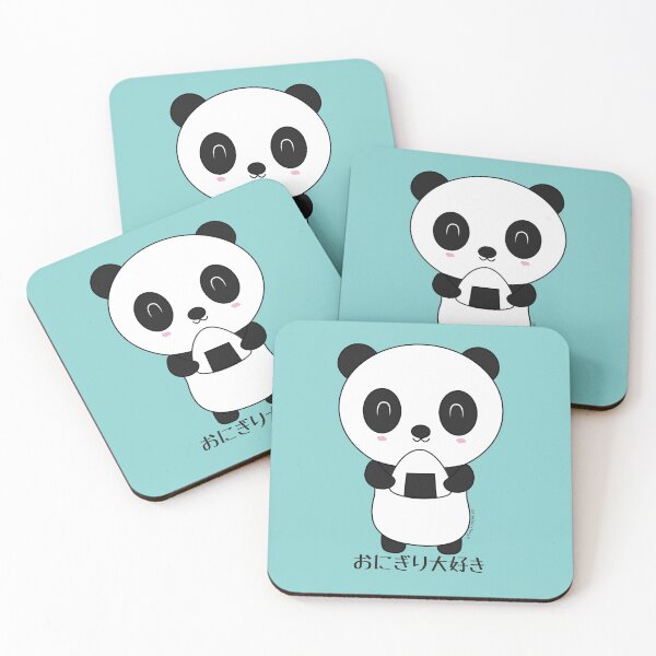 Item preview, Kawaii Japanese Panda with Onigiri designed and sold by PreciousTees.
