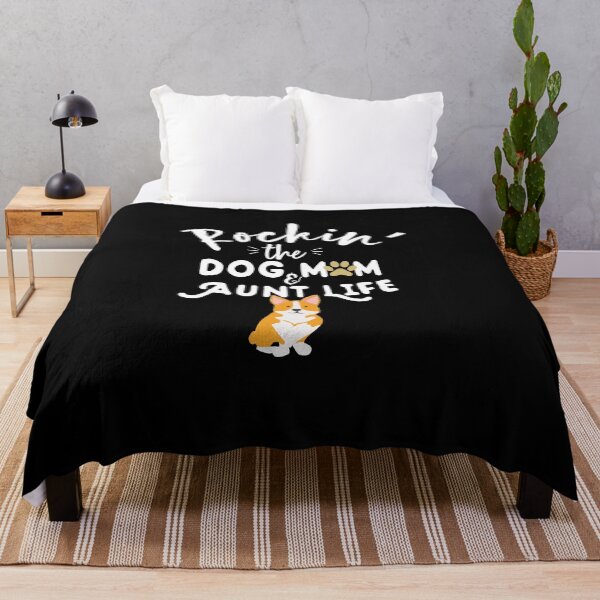 Item preview,  Rockin The Dog Mom & Aunt Life, Funny Puppy Pet, cute tee Birthday Gift To Pembroke CorgiLover GirlFriend  designed and sold by Rassitni.