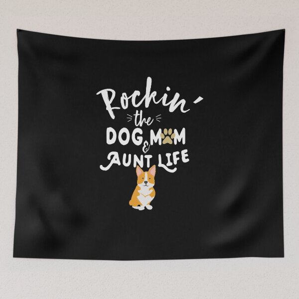 Item preview,  Rockin The Dog Mom & Aunt Life, Funny Puppy Pet, cute tee Birthday Gift To Pembroke CorgiLover GirlFriend  designed and sold by Rassitni.