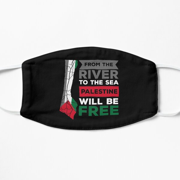 De la rivière à la mer, la Palestine sera libre Masque sans plis
