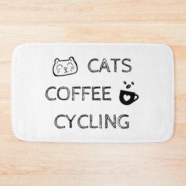 Item preview, Cats. Coffee. Cycling designed and sold by TheGreenGoat.