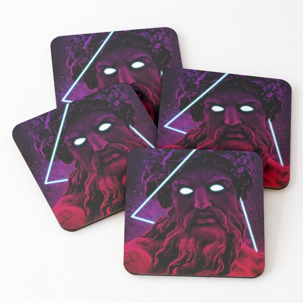 Item preview, Zeus Greek Mythology God Ancient Greece Trippy Vaporwave Psychedelic designed and sold by EddieBalevo.