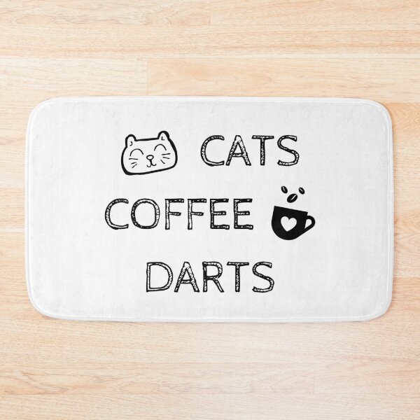 Item preview, Cats. Coffee. Darts designed and sold by TheGreenGoat.