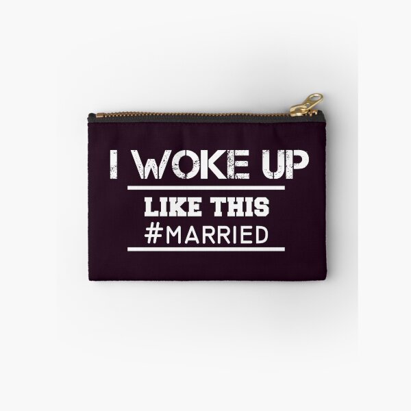 Item preview, I Woke Up Like This Married New Bride Husband Funny Marry Essential T-Shirt designed and sold by Amirebdesign.