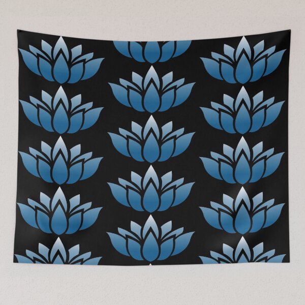 Item preview, Simplicity Lotus In Ice Blue Hue designed and sold by RosieSunflower.