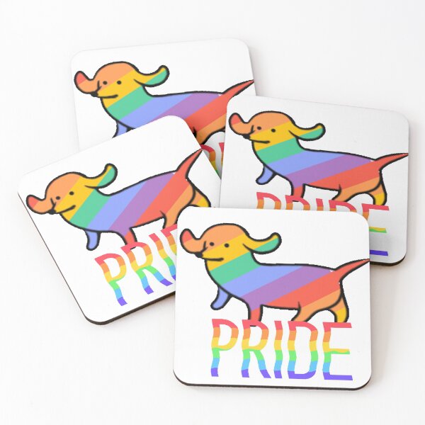 Item preview, Gay Pride sausage dog designed and sold by hypocratees.