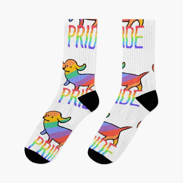 Item preview, Gay Pride sausage dog designed and sold by hypocratees.