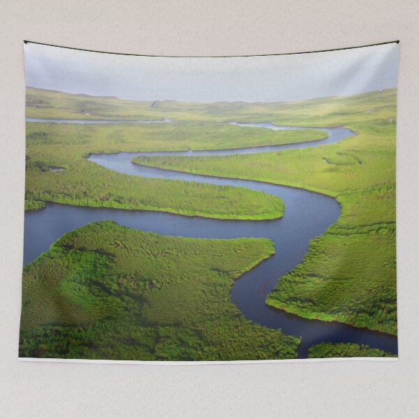 Item preview, Green Trees Plants River Water Aerial  designed and sold by DanielCarvalho2.