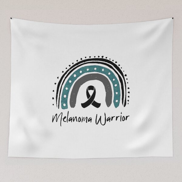 Item preview, Melanoma Warrior / Black Ribbon Cancer Awareness Support design designed and sold by CreatedByHeidi.