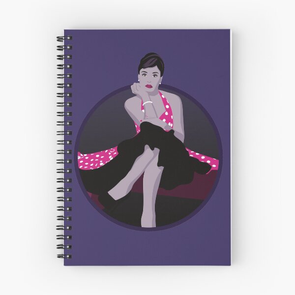 Aperçu de l'œuvre Filles burlesques | Delphine - Rose & Violet créée et vendue par ladyfacecreates.