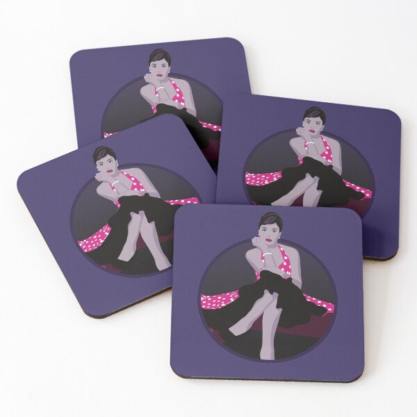 Item preview, Burlesque Girls | Delphine - Pink & Purple designed and sold by ladyfacecreates.