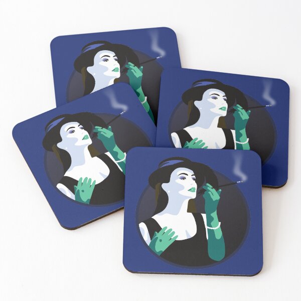 Item preview, Burlesque Girls | Rosalina - Turquoise & Blue designed and sold by ladyfacecreates.