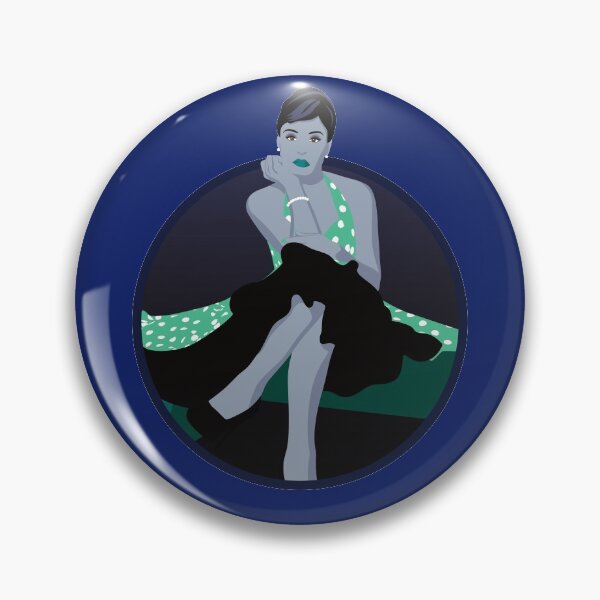 Item preview, Burlesque Girls | Delphine - Turquoise & Blue designed and sold by ladyfacecreates.