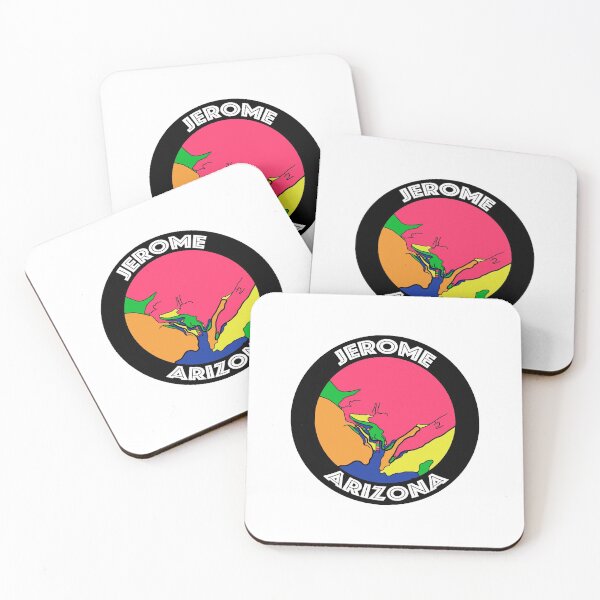 Item preview, Jerome, AZ Round Colorful Map designed and sold by John Mashburn.
