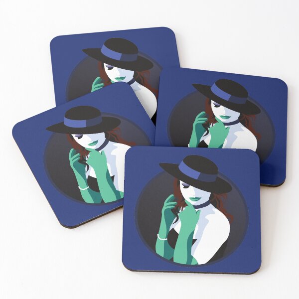 Item preview, Burlesque Girls | Suzette - Turquoise & Blue designed and sold by ladyfacecreates.