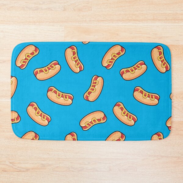 Item preview, Hotdog Blue Pattern designed and sold by keeleypost.