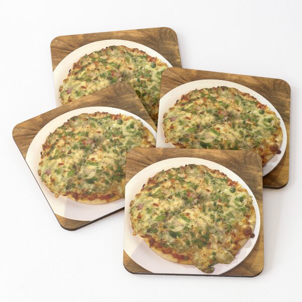 Item preview, Food Is My Love Language. Half Human Half Pizza. Cheesy Chicken Pizza Photograph. Food Photograph designed and sold by TheGoToStore.