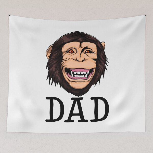 Item preview, Monkey Dad Chimpanzee designed and sold by Bendthetrend.