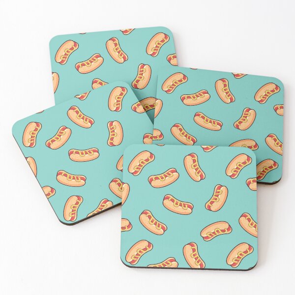 Item preview, Hotdog Green Pattern designed and sold by keeleypost.