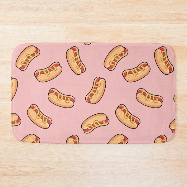 Item preview, Hotdog Pink Pattern designed and sold by keeleypost.