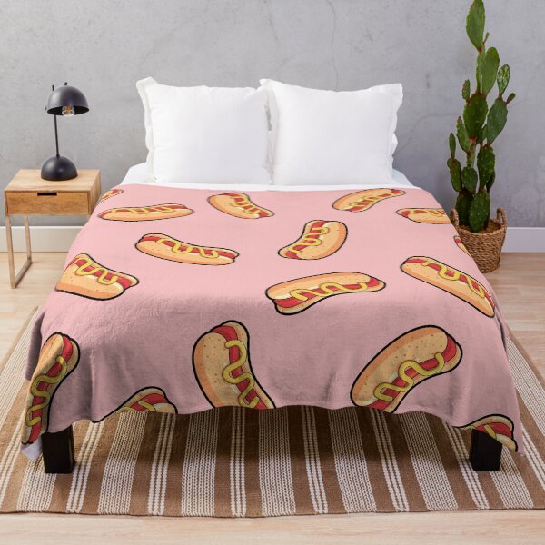 Item preview, Hotdog Pink Pattern designed and sold by keeleypost.