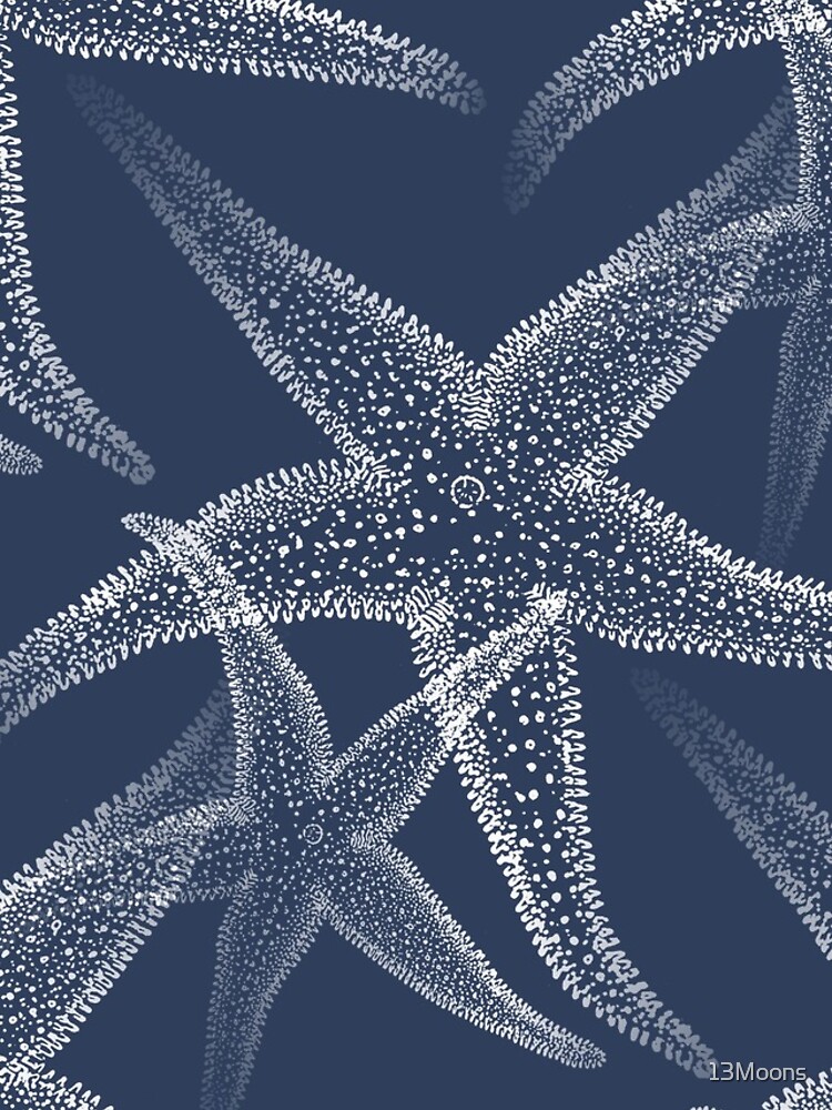 Thumbnail 4 von 4, iPhone-Hülle, Seestern Marineblauer Strand designt und verkauft von 13Moons.