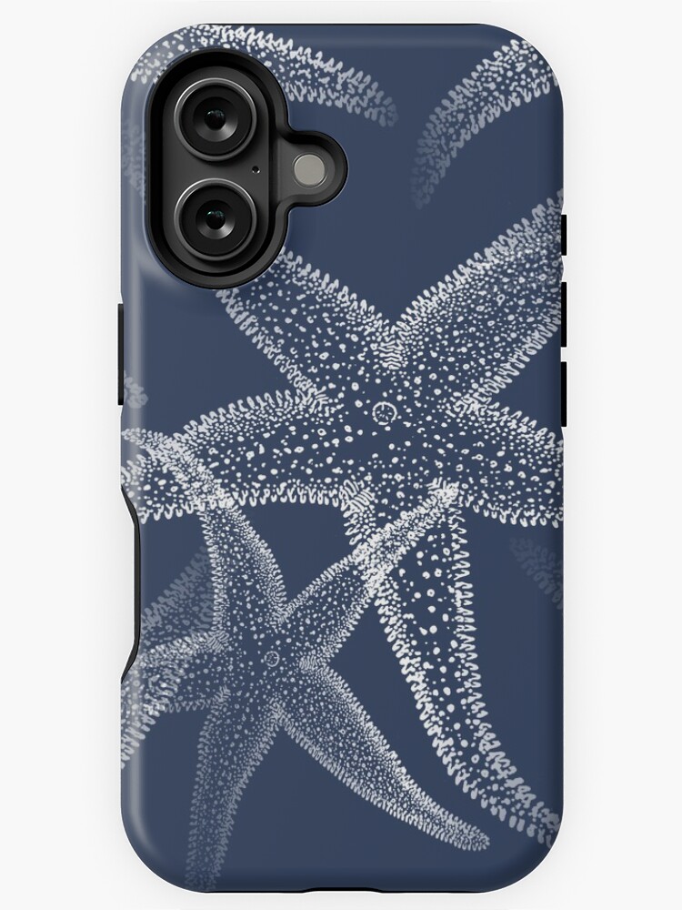 Thumbnail 1 von 4, iPhone-Hülle, Seestern Marineblauer Strand designt und verkauft von 13Moons.