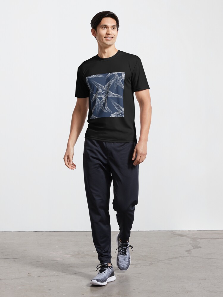 Thumbnail 5 von 7, Funktionsshirt, Seestern Marineblauer Strand designt und verkauft von 13Moons.