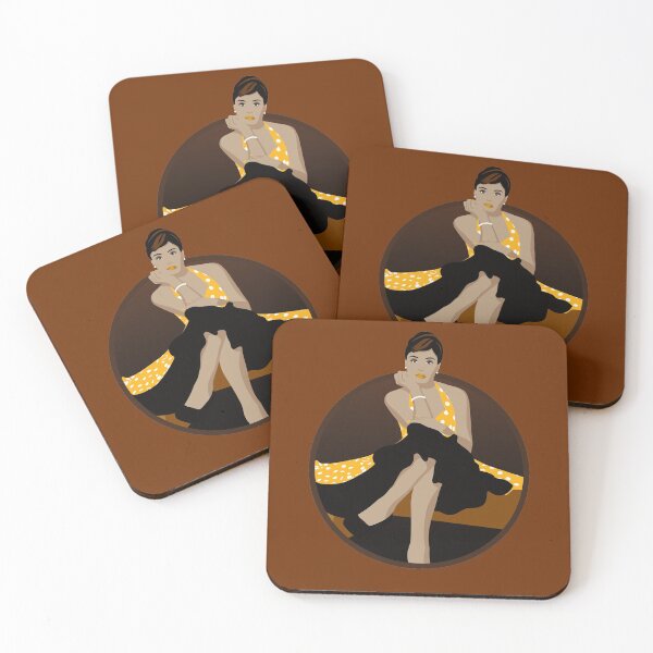 Item preview, Burlesque Girls | Delphine - Yellow & Orange designed and sold by ladyfacecreates.