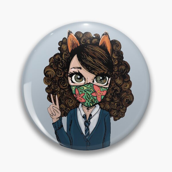 Item preview, School Girl with Mask designed and sold by Nancy Rodriguez.