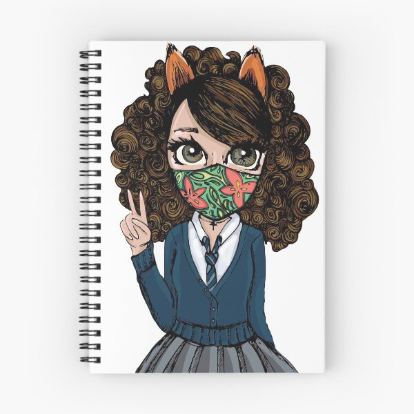 Item preview, School Girl with Mask designed and sold by Nancy Rodriguez.