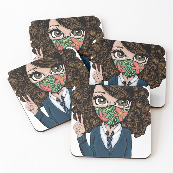 Item preview, School Girl with Mask designed and sold by Nancy Rodriguez.