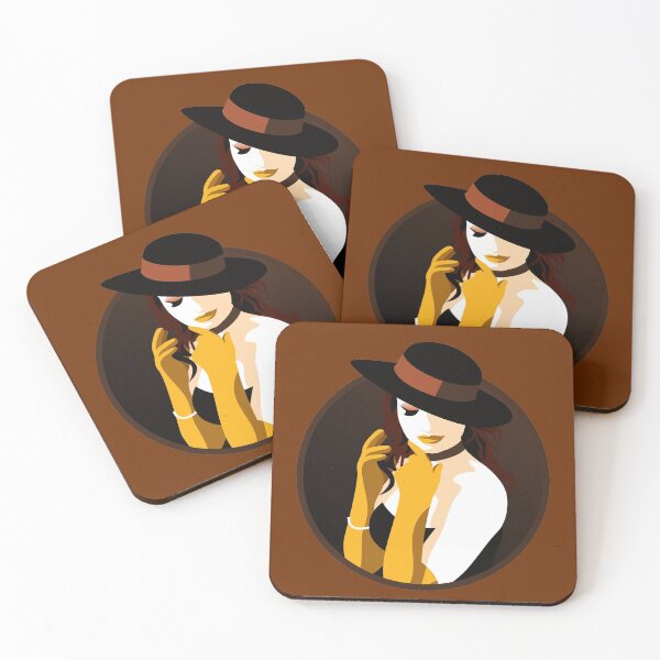 Item preview, Burlesque Girls | Suzette - Yellow & Orange designed and sold by ladyfacecreates.