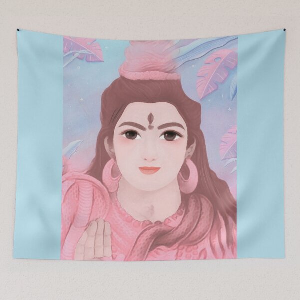 Item preview, Beautiful mystical man canvas with long hair and snake on the neck designed and sold by chicsignzodiac.