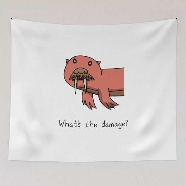 Item preview, Dam Walrus - What's The Damage designed and sold by SeanDontGetFish.