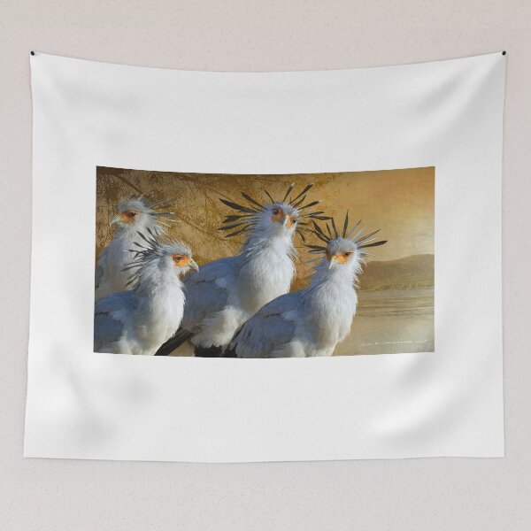 Item preview, secretary birds by the river designed and sold by R Christopher  Vest.