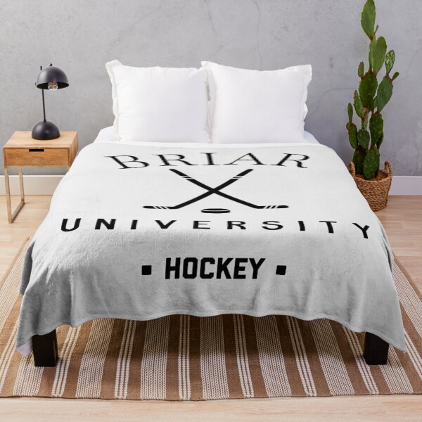 Briar university hockey logo sport Throw Blanket