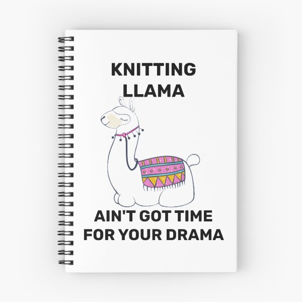 Item preview, Knitting Funny Gift - Knitting Llama Saying designed and sold by Yay Design.