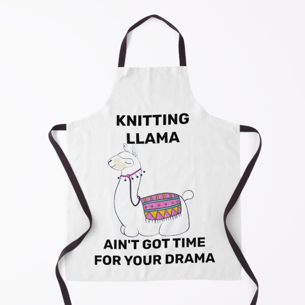 Item preview, Knitting Funny Gift - Knitting Llama Saying designed and sold by Yay Design.