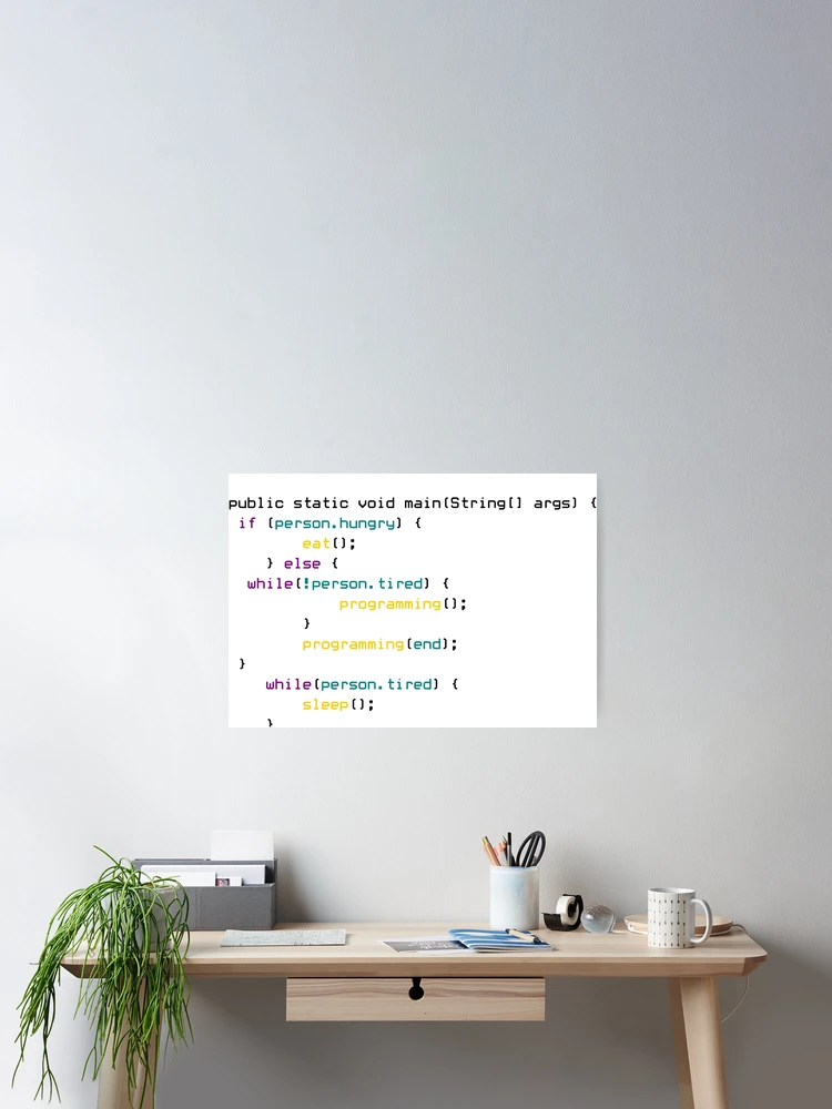 Thumbnail 2 of 3, Poster, Eating sleeping programming programming language designed and sold by DerNerd.