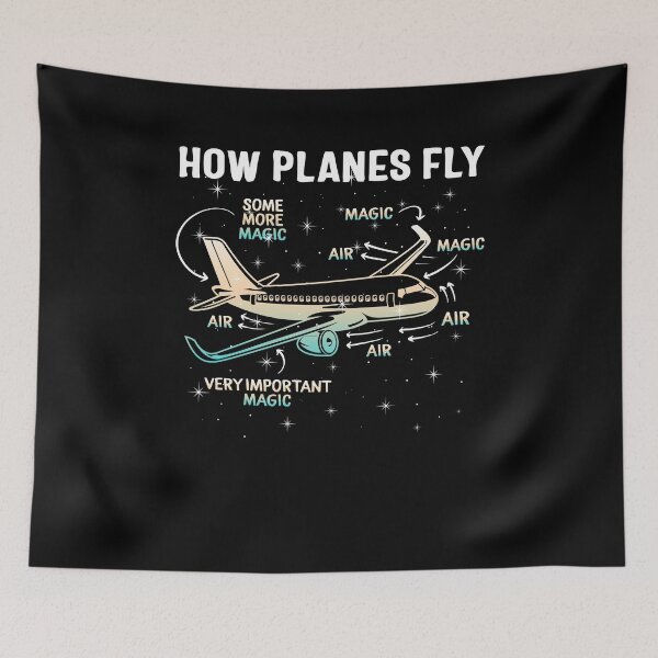 Item preview, How Planes Fly, How Planes Fly Magic, Aerospace Engineer, Airplanes Aviation, Flying Pilot Shirt, Airplane Airline Pilot Gift, Funny Pilot Airplane T-Shirt, Airline Engineers designed and sold by Sifoustore.