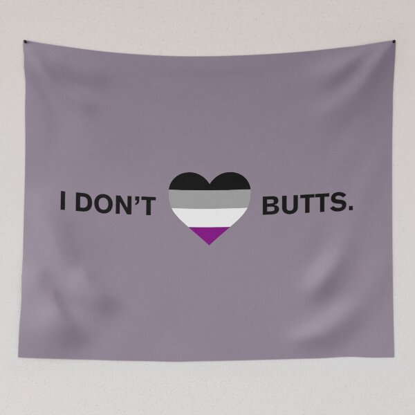 Item preview, I don't heart butts (long text) designed and sold by KBwiththeTees.