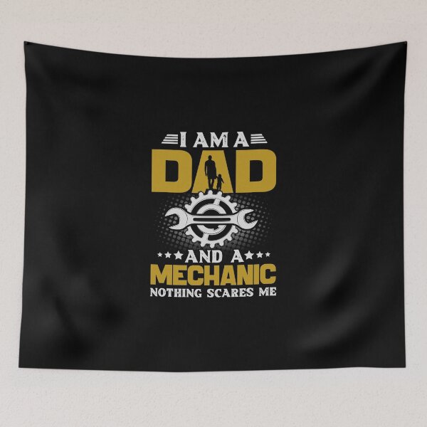 Item preview, I Am A Dad And A Mechanic Nothing Scares Me designed and sold by GACreative63.