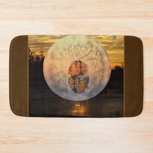 Item preview, Dream pictures: sunset with a girl in a dandelion ball* photo collage designed and sold by kikidu21.