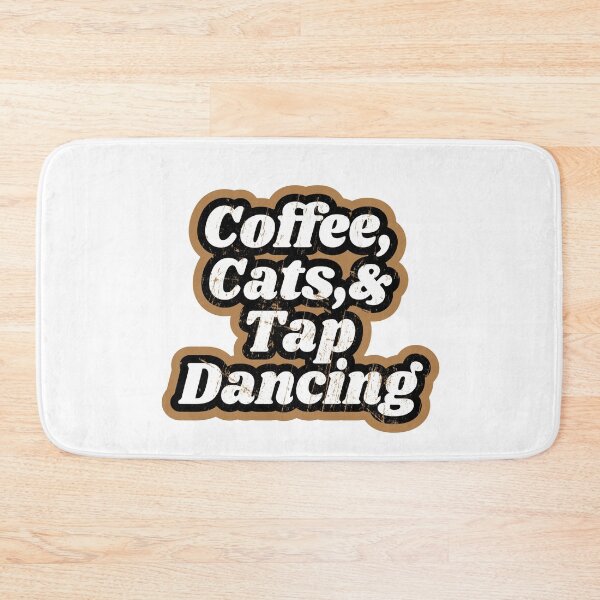 Item preview, Tap dancing gift - coffee cats and tap dancing 2 | tap dance related gifts, tap dance student gift, tap dance teacher designed and sold by TAP-DANCE-ART.