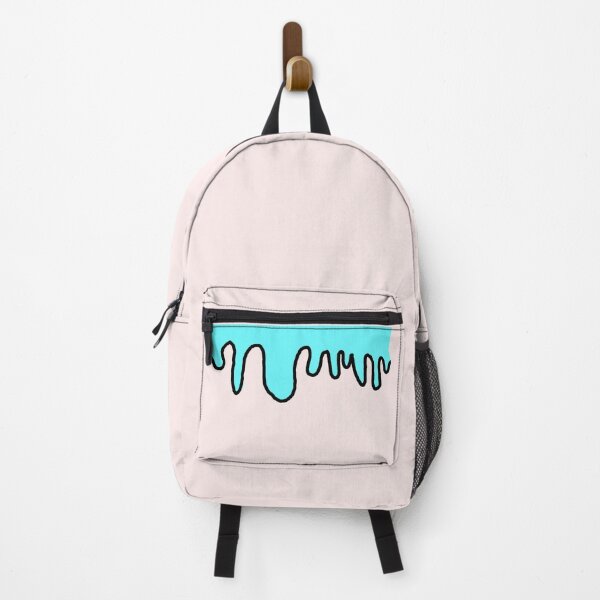 Item preview, cyan drips back pack designed and sold by izzy-doodle-art.